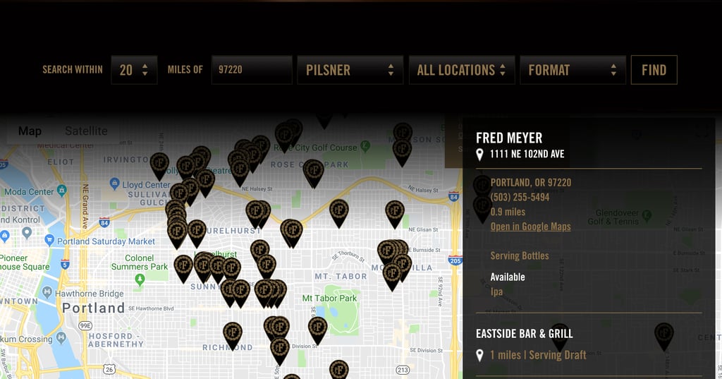 pFriem Family Brewers Debuts Online Beer Finder