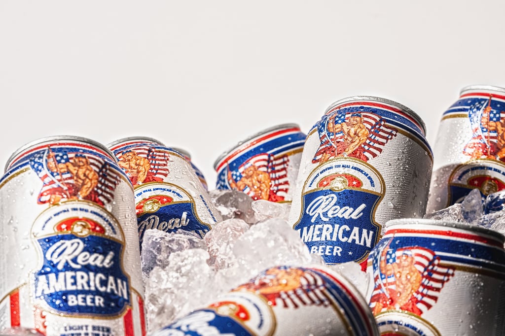 real american beer hulk hogan cans in ice