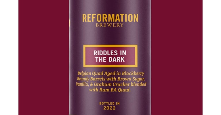 Reformation Brewery Unveils Riddles in the Dark Barrel-Aged Quadrupel