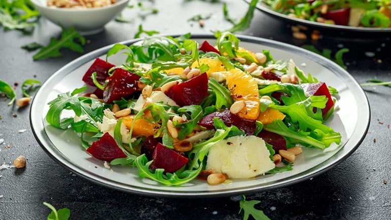 Roasted Beet Salad with Citrus Vinaigrette