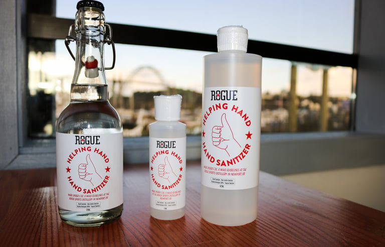Rogue Ales & Spirits Turns Distillery Into Hand Sanitizer Production Facility