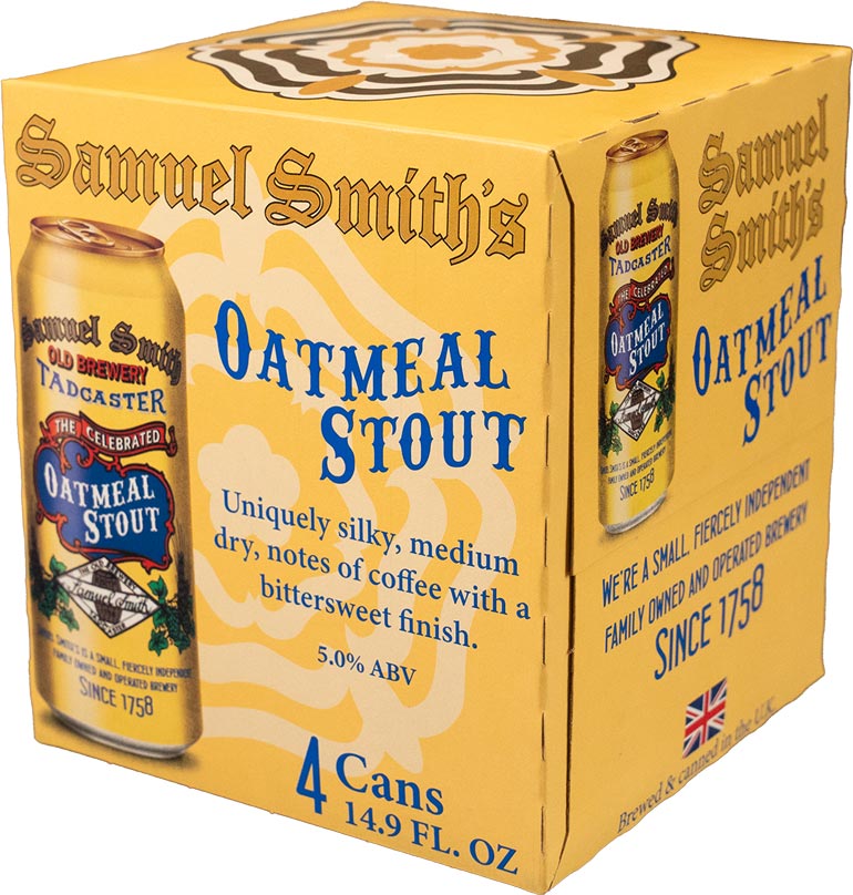 Samuel Smith’s Oatmeal Stout Now Available in Convenient 4-Packs of 14.9-Ounce Cans