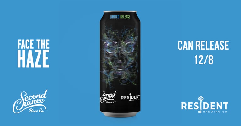 Second Chance Beer Co. Collaborates with Resident Brewing Co. on Face the Haze