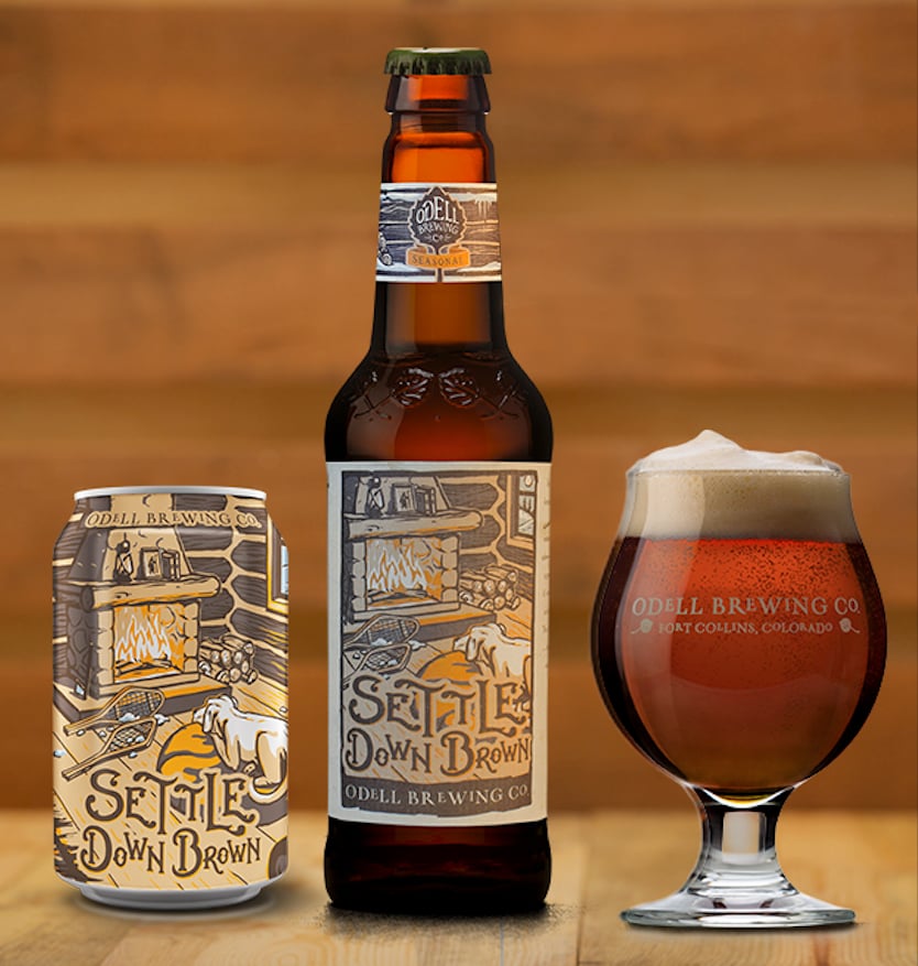 Settle Down Brown IPA by Odell Brewing Co.