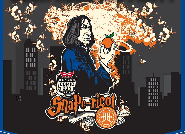 Breckenridge Brewery Alan Rickman Snape-ricot Beer Denver Comic Con