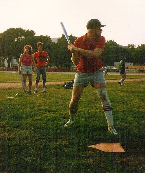 Pops at Bat - Circa: 1980's Pops at Bat - Circa: 1980's