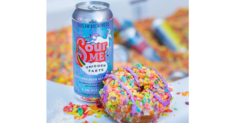 DuClaw Brewing Co. Releases Fruity Pebbles Doughnut-Inspired Sour Me Unicorn Farts Beer