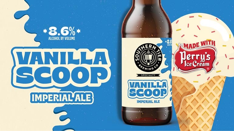 Southern Tier Brewing Co. Teams Up with Perry's Ice Cream to Launch New Seasonal Release: Vanilla Scoop