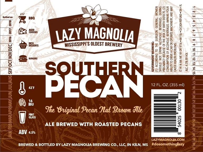 Lazy Magnolia Beer Connoisseur Southern Pecan