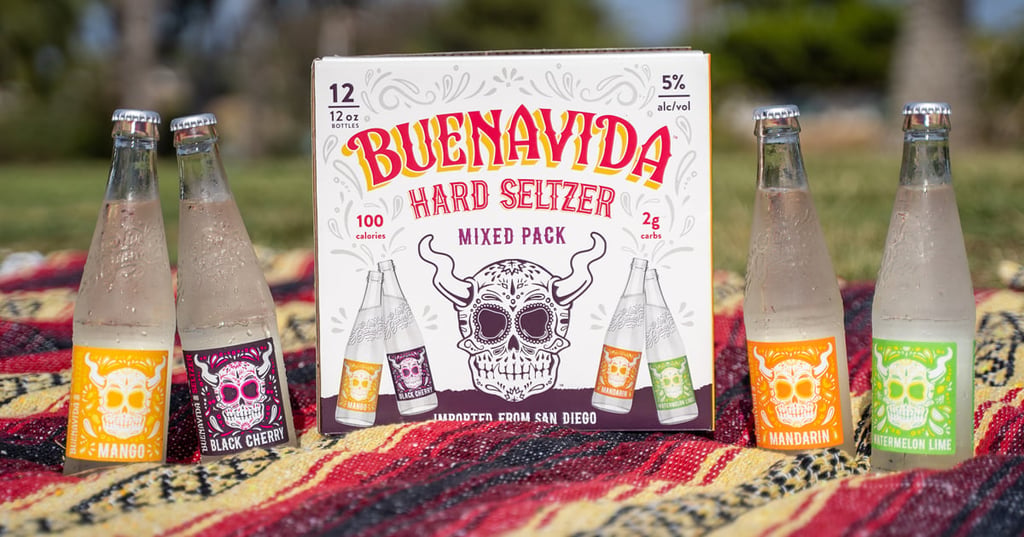 Stone Brewing Co. Takes Buenavida Hard Seltzer Nationwide in Glass Bottles