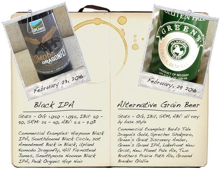 Alternative Grain Beer and Black IPA