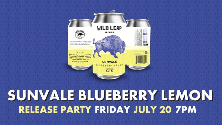 Wild Leap Brewing Co. Unveils Sunvale Blueberry Lemon