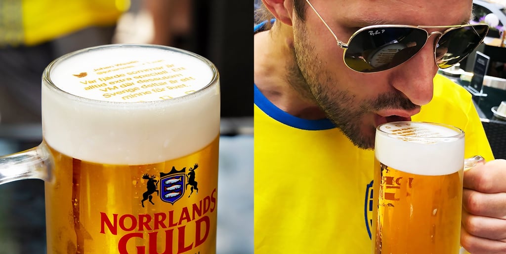 Swedish Brewery Norrlands Guld Prints World Cup Tweets on Beer Foam