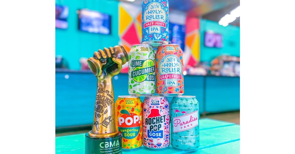 Urban South Brewery Receives Gold Crushie in 2021 Craft Beer Marketing Awards for Best Brewery Rebrand