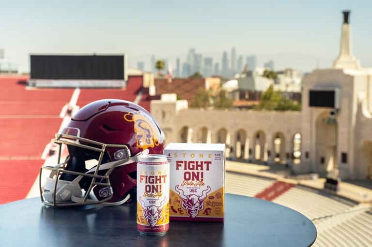 USC Athletics Collaborates with Stone Brewing to Unveil Exclusive Brew: Stone Fight On! Pale Ale