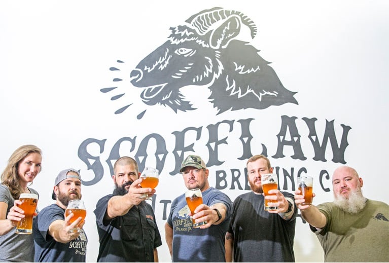 Scofflaw, Shipyard Settle A Super Bowl Bet With Beer