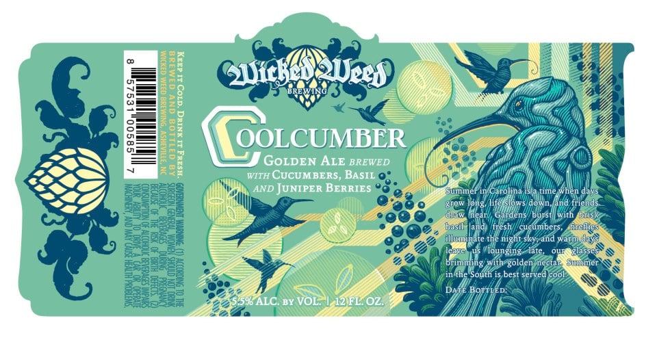 Wicked Weed Coolcumber Asheville Beer