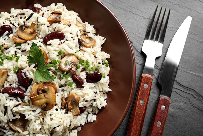 Wild Rice and Mushroom Pilaf