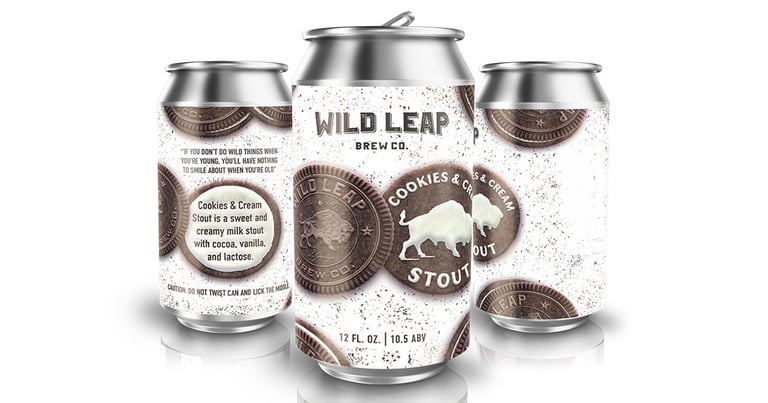 Wild Leap Brew Co. Releases Cookies & Cream Stout