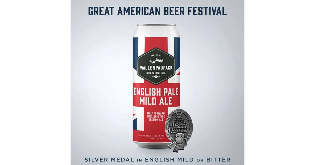 Wallenpaupack Brewing Co. Wins GABF Silver Medal for English Pale Mild Ale
