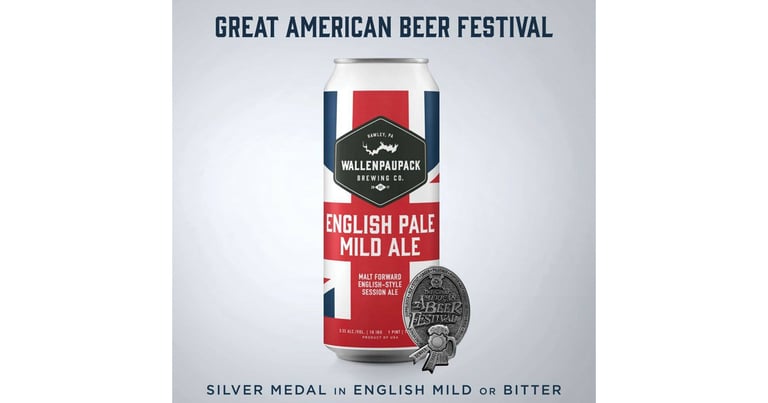 Wallenpaupack Brewing Co. Wins GABF Silver Medal for English Pale Mild Ale