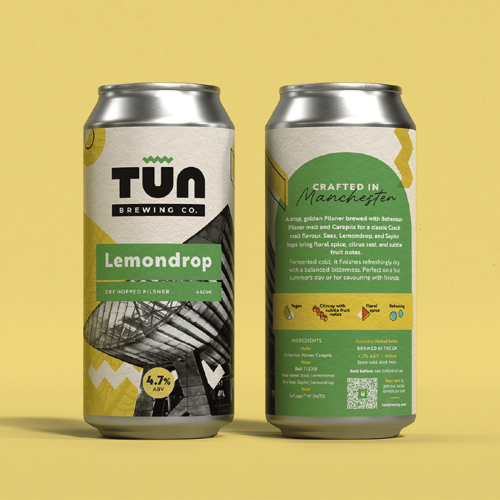 tun brewing co. lemondrop pilsner