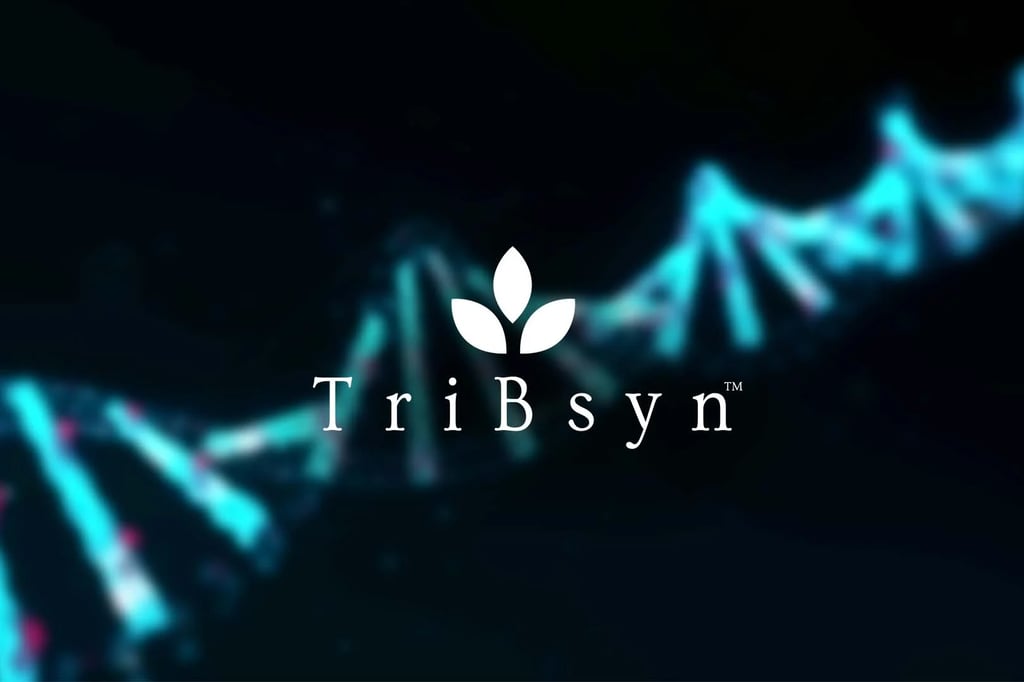 tribsyn logo on double helix