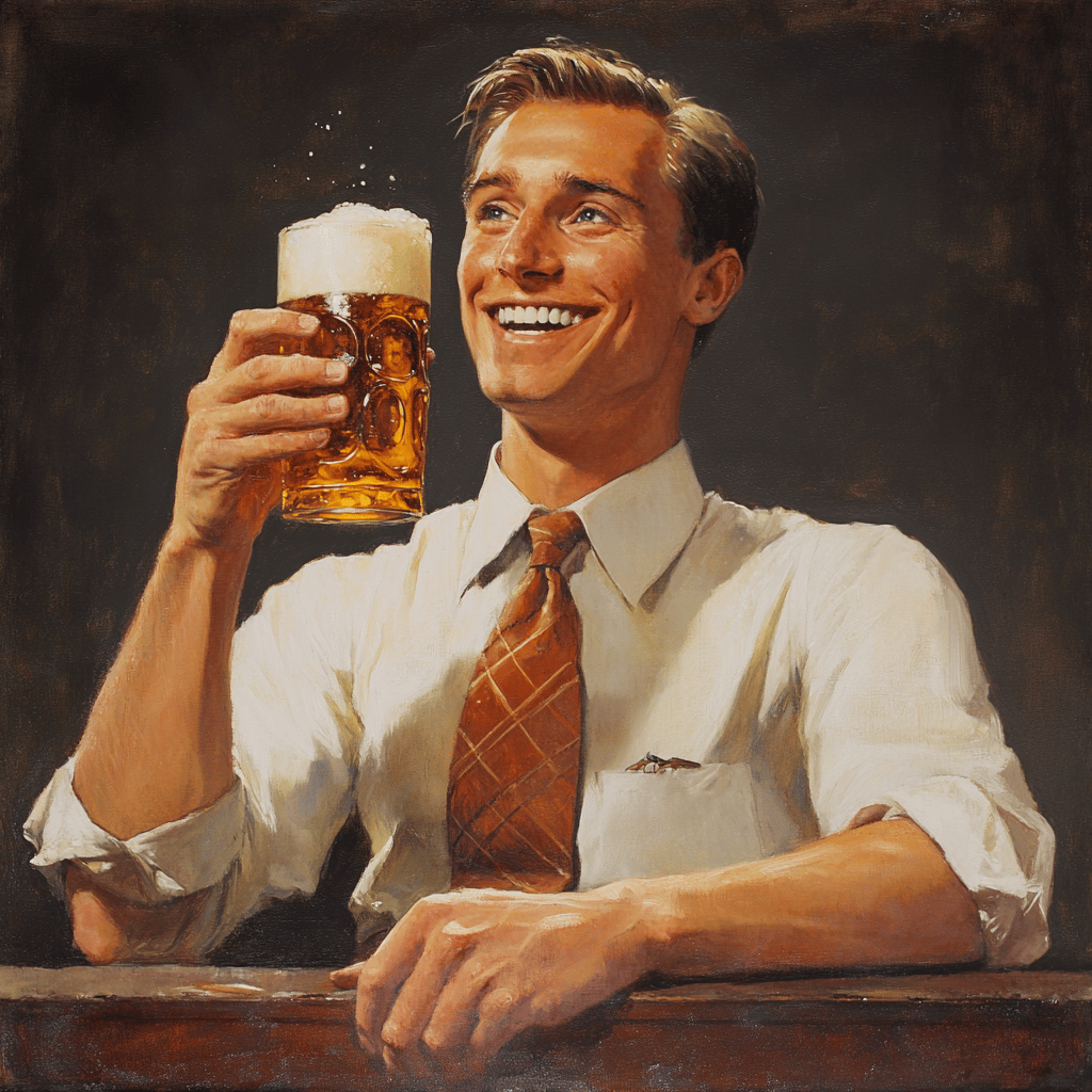 mormon first beer cartoon