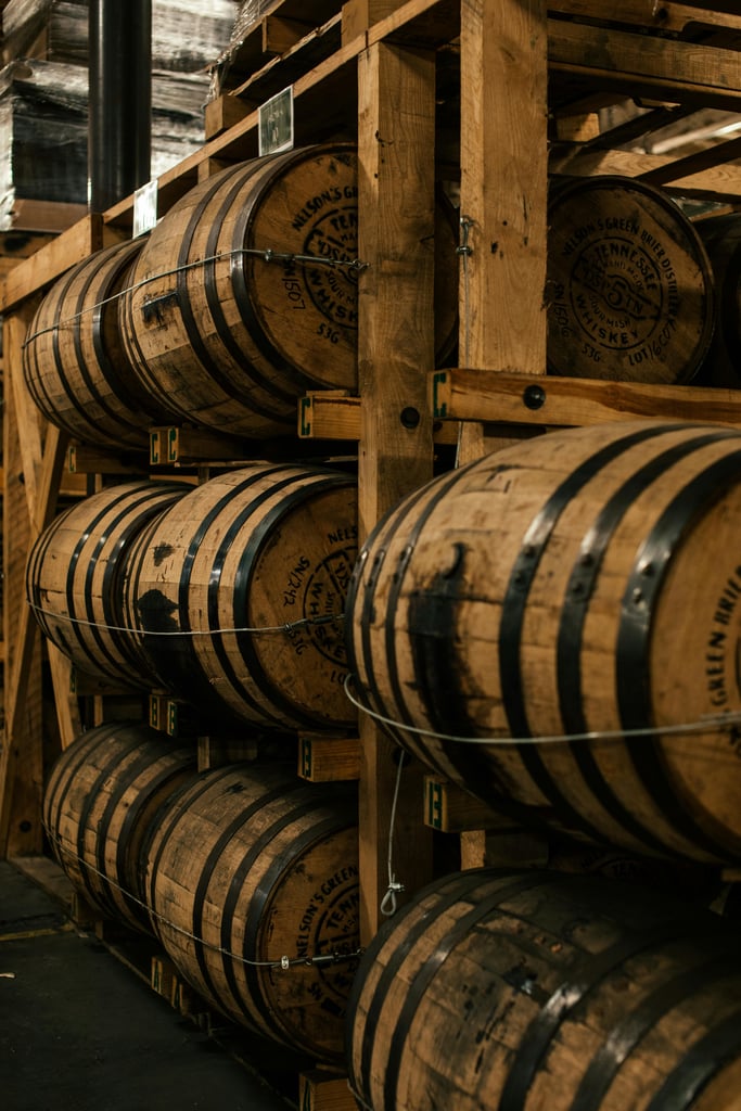 whiskey barrels ready to have beer placed in them