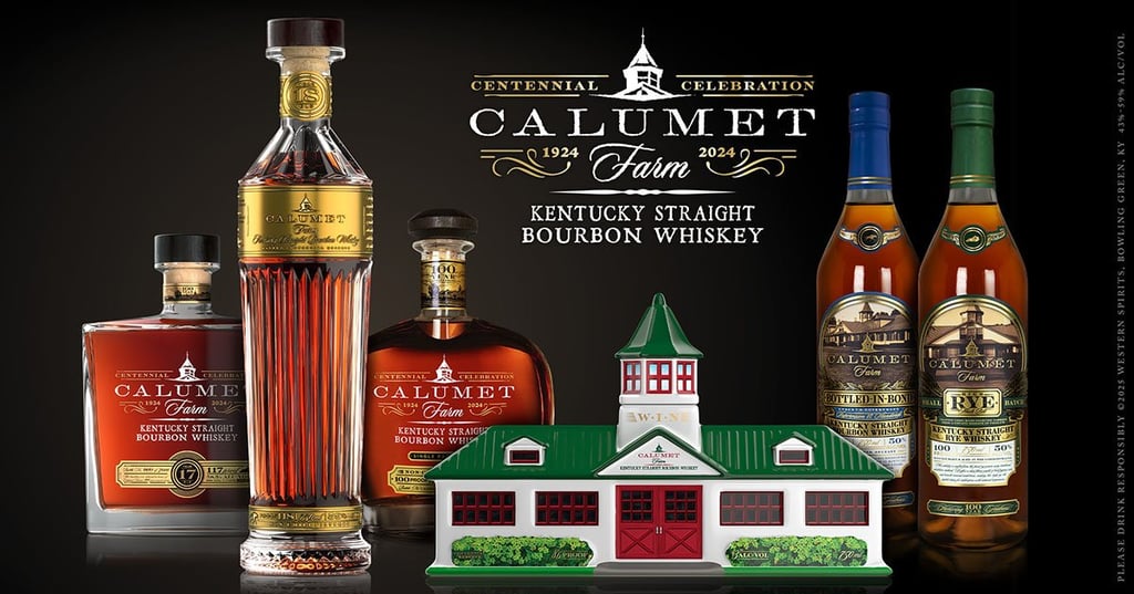 Calumet Farm Bourbon Centennial celebration products