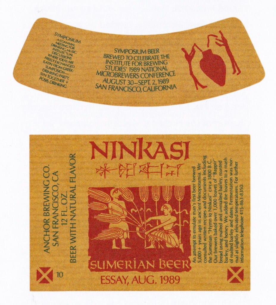 ninkasi sumerian beer anchor brewing label