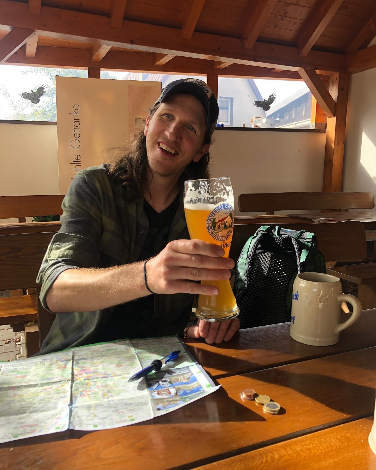 Ben Howe of Otherlands Beer brandishes German brew