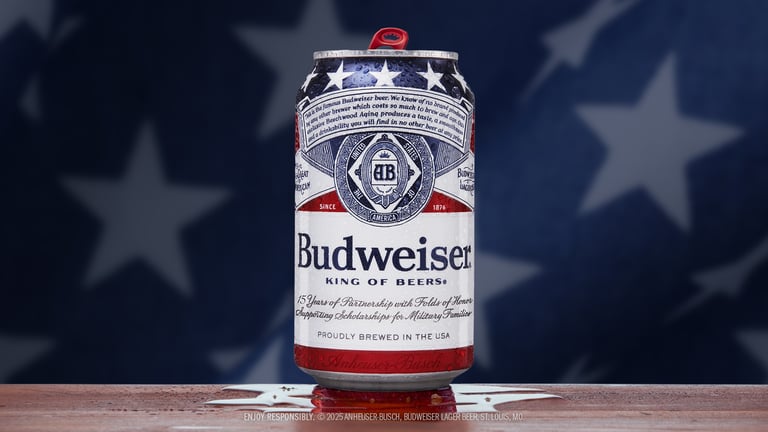 Budweiser Patriotic Cans