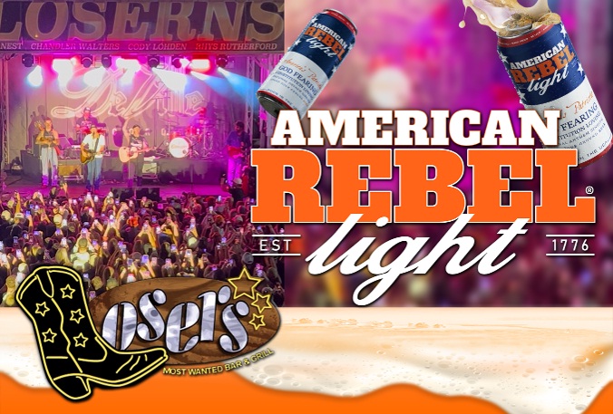 American Rebel Beer Announces Sponsorship of Losers Bar & Grill Midtown Legendary Parking Lot Concert Series
