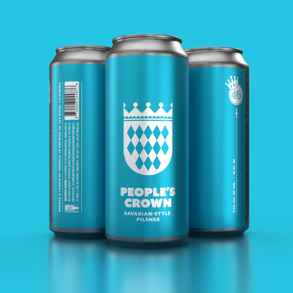 People's Crown Pilsner from Original 40 Brewing