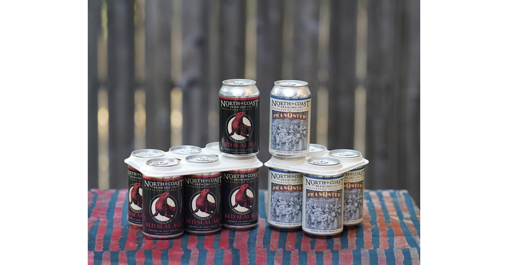 north coast brewing's red seal ale and prankster cans