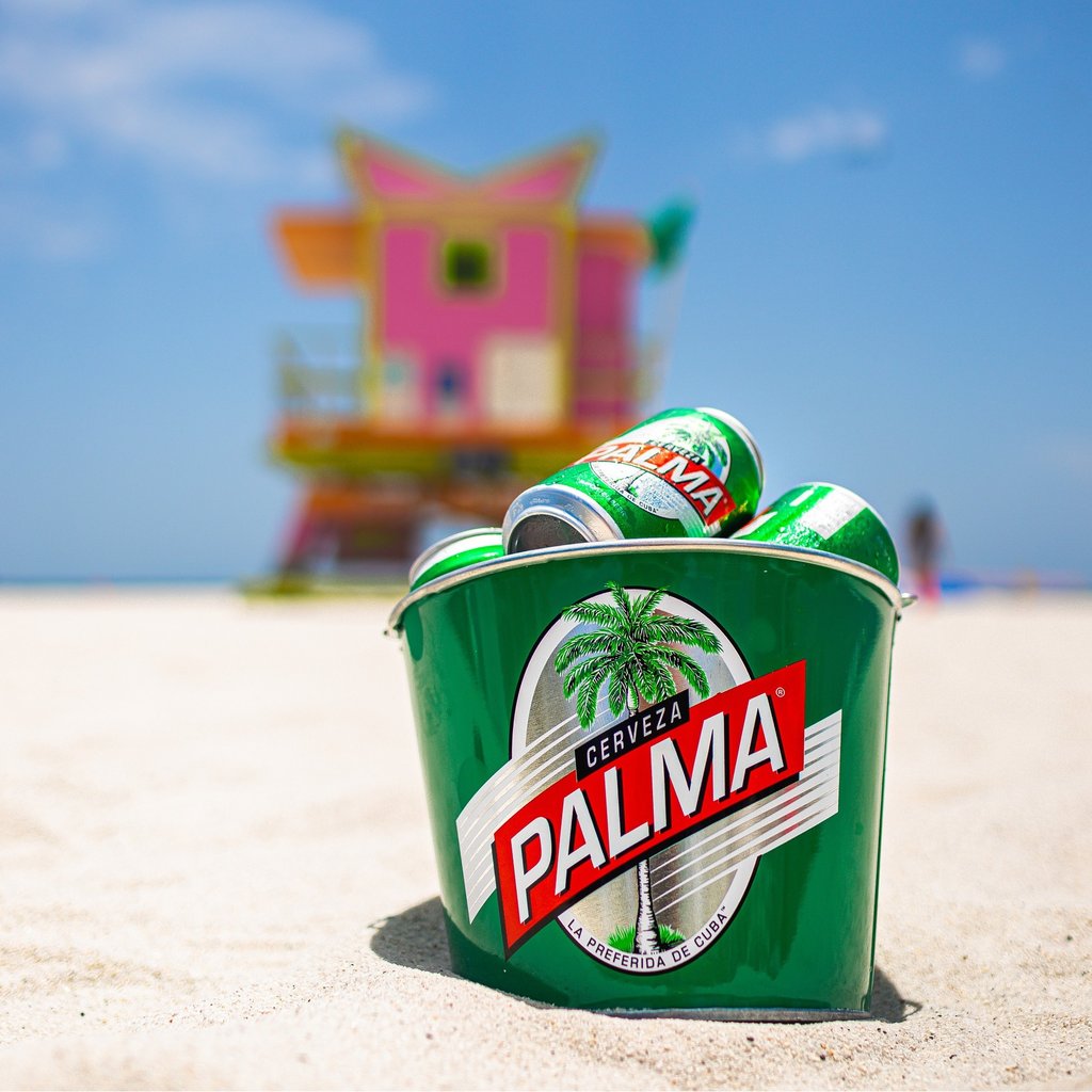 palma beer on beach