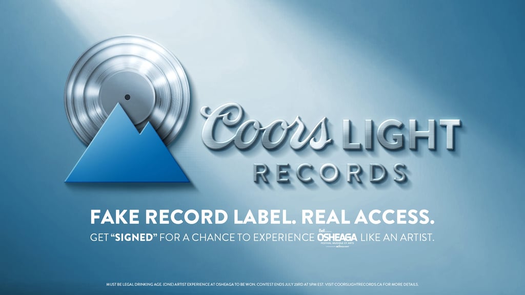 coors light fake record label
