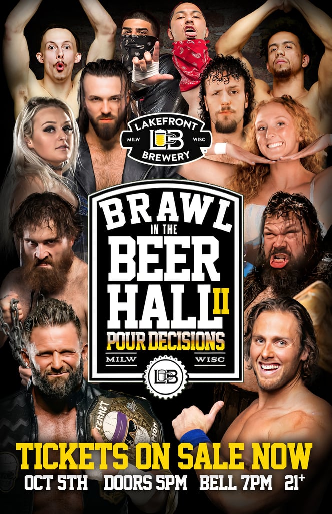 Lakefront Brewery Wrestling Poster