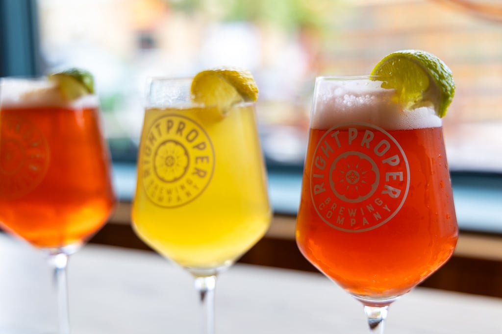 Some Drinks From Right Proper Brewing Company in Washington DC