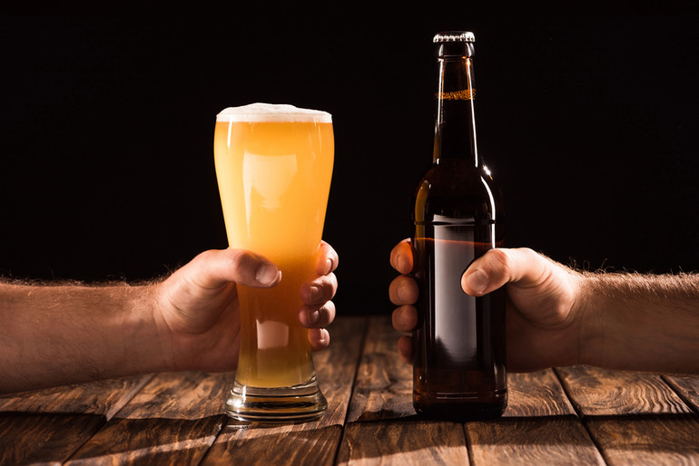 A glass of the most valuable US beer brand in 2025