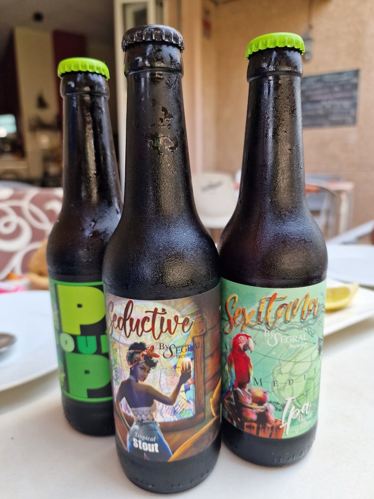 selections at artesana beer paradise in andalusia