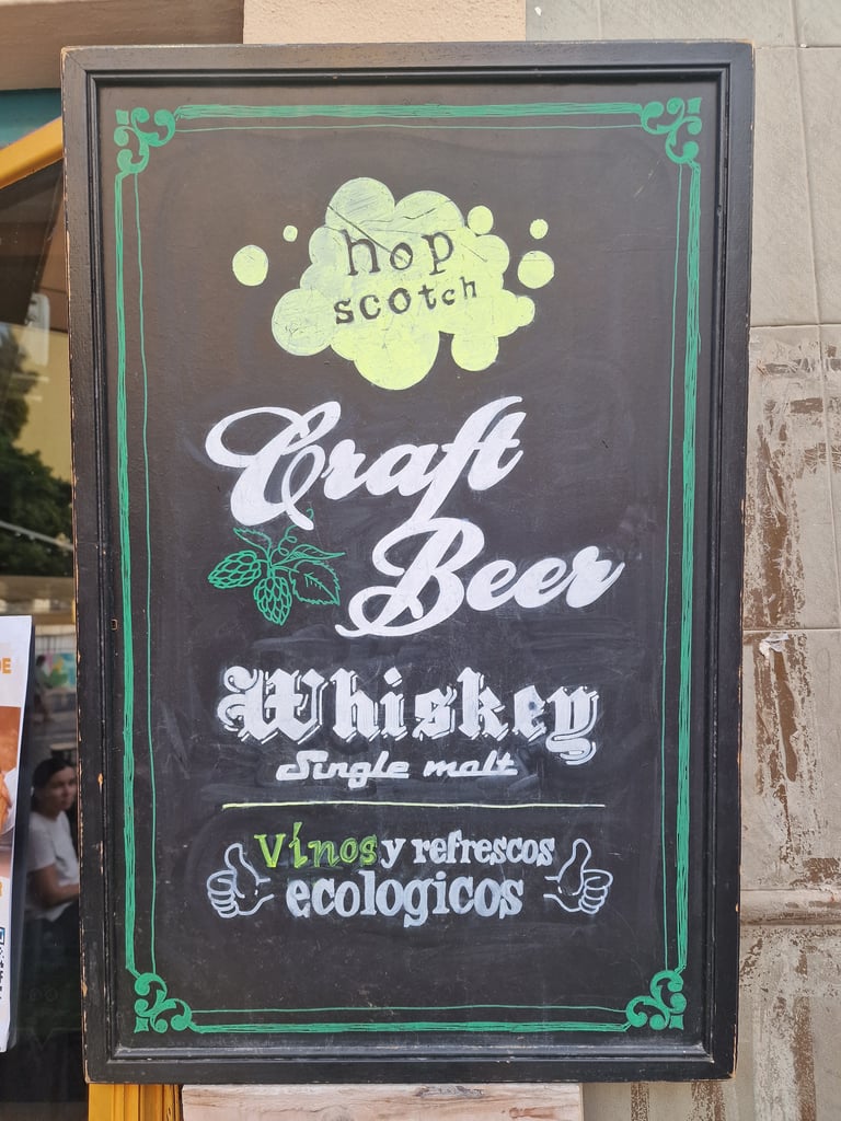 Hop Scotch sign in Andalusia