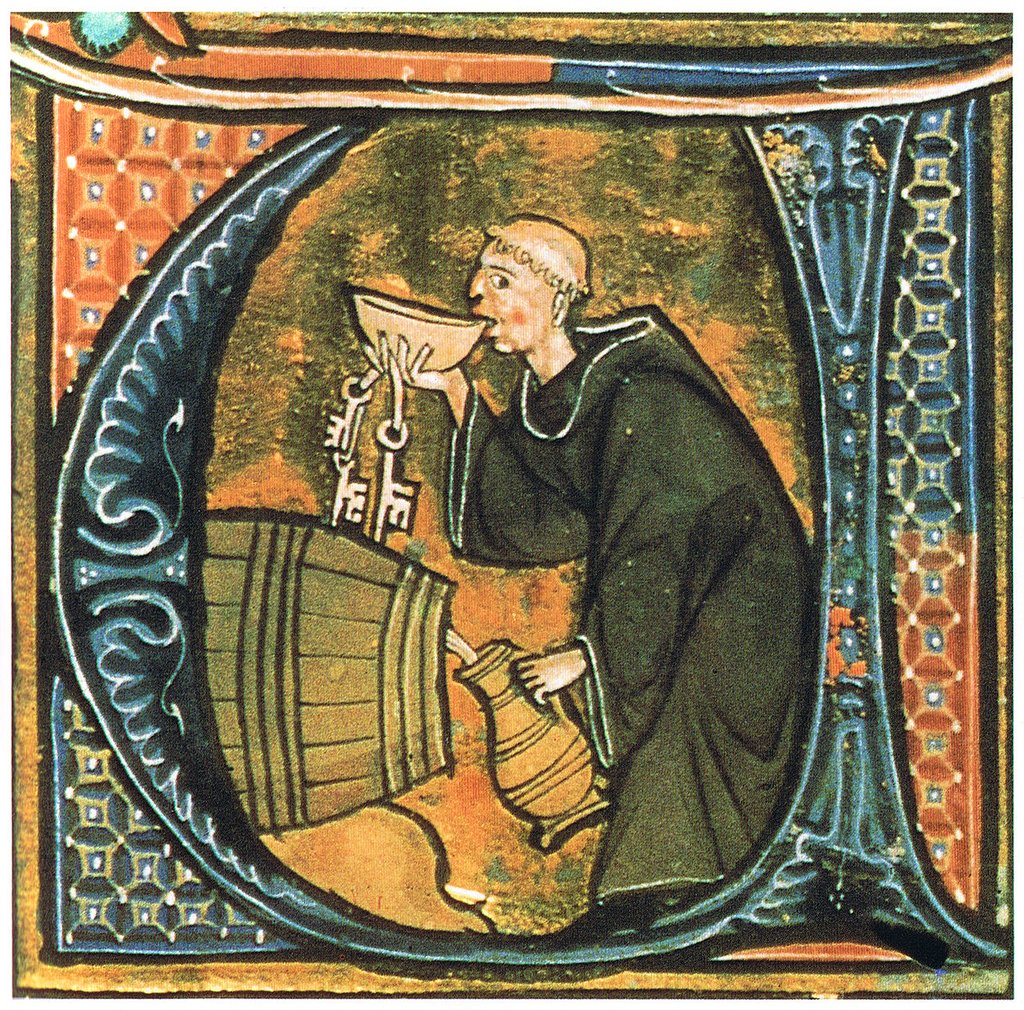 Picture of a Monk Drinking