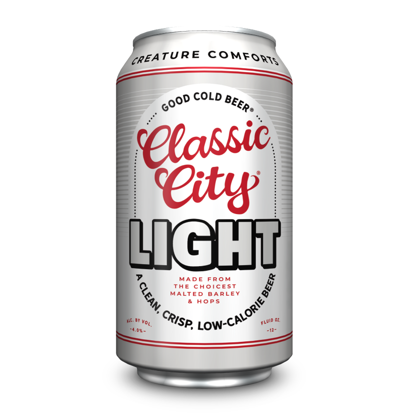 classic city light from creature comforts brewing