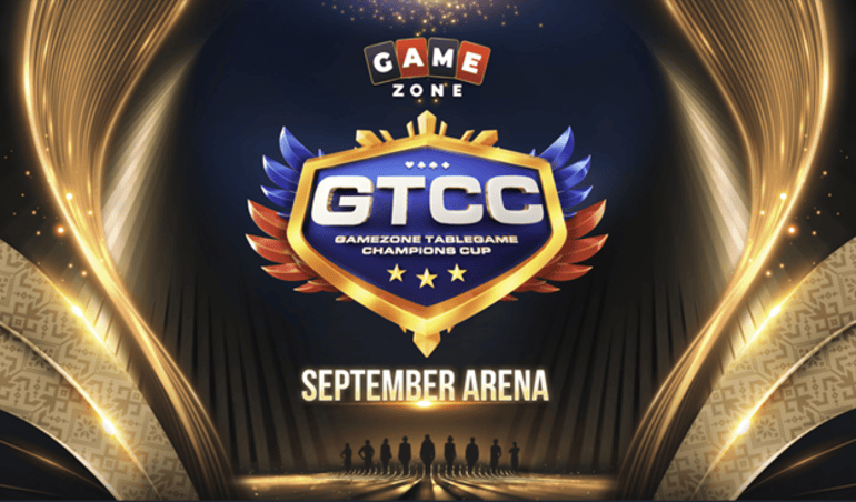 Promotional banner for the GTCC (GameZone TableGame Champions Cup) September Arena event