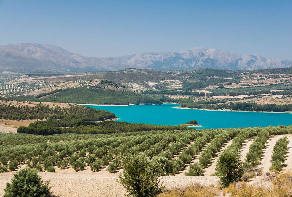 Landscape of Granada Province of Andalusia in Spain