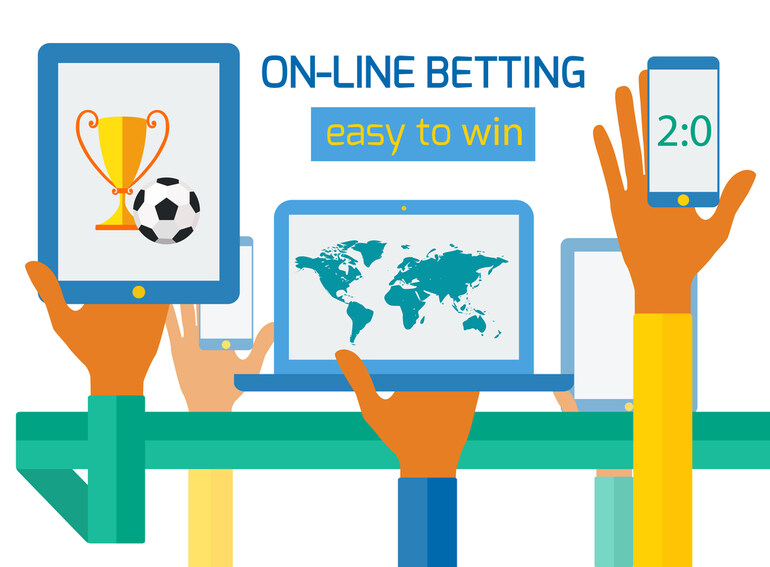 Best Apps and Tips, hands holding digital devices showing football, scores, and a world map for online betting