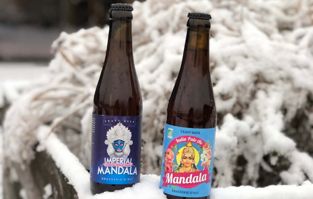 French Beers carrying images of Lakshmi & Kali
