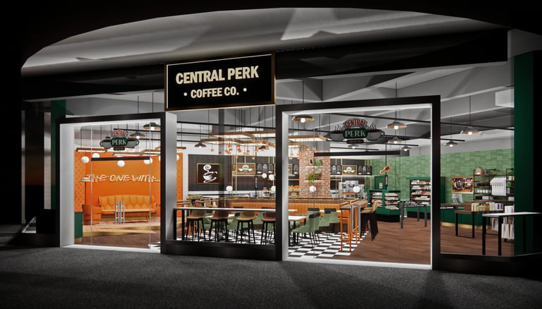 A rendering of Central Perk Coffee House